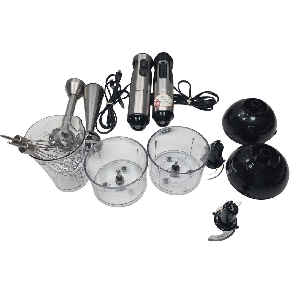 Cuisinart Smart Stick Immersion Blender Set CSB-85C HB-1 5PC Stainless Steel 2pk